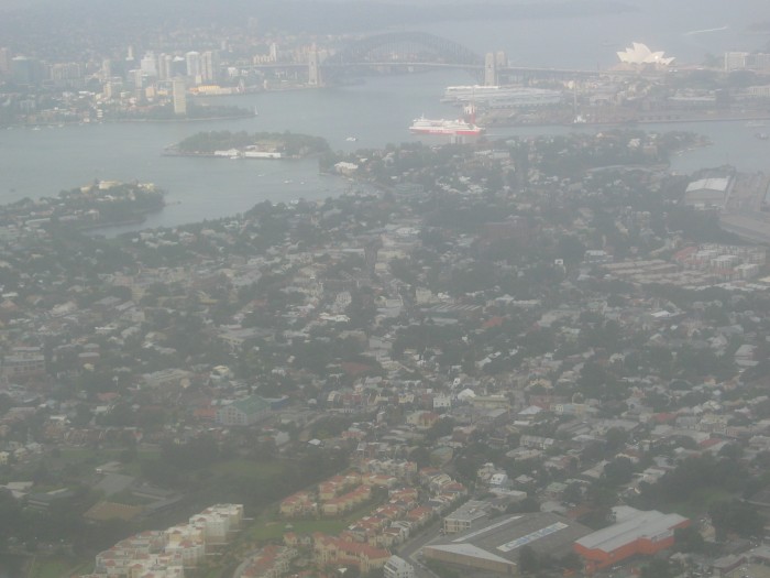 Aerial picture of Sydney: Opera House