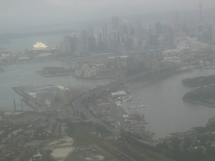 Aerial picture of Sydney: Opera House