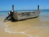 A boat on the beach