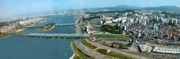 Panorama of Seoul from KLI 63 building