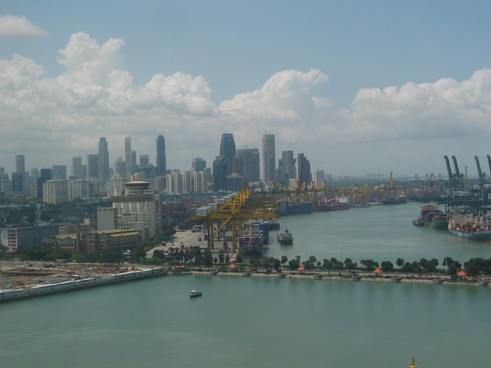 Singapore harbour view