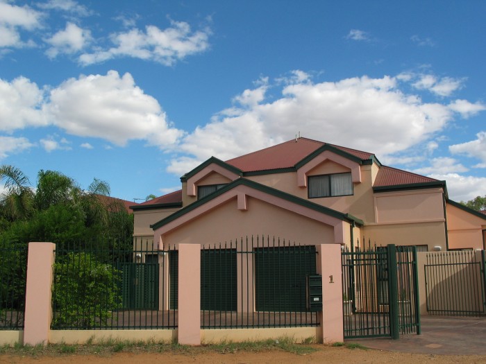 Colorful house in Alice Springs
