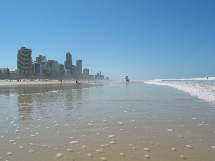 Beach at Surfers Paradise