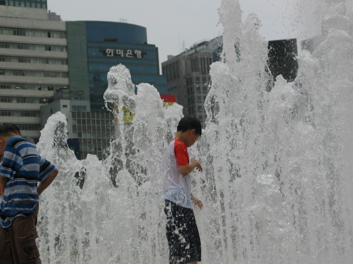 Fountain in front of the City Hall