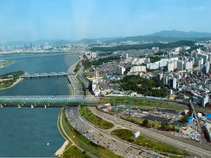 Panorama of Seoul from KLI 63 building