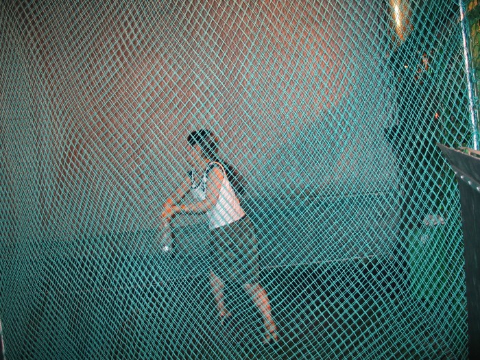 Indoor baseball in Insa-dong