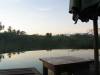 Sunrise on the swimming pool