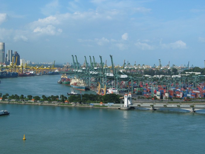 Singapore from cable car