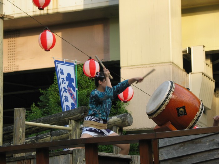 Traditional Japanese drums: Taiko