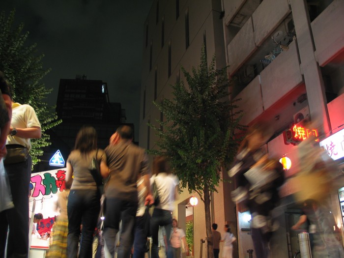 Anonymous people in Azabu Juban festival